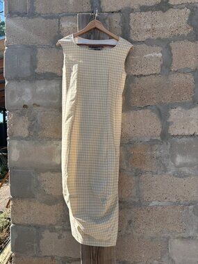 Rundholz Black Label corn check tank dress XS